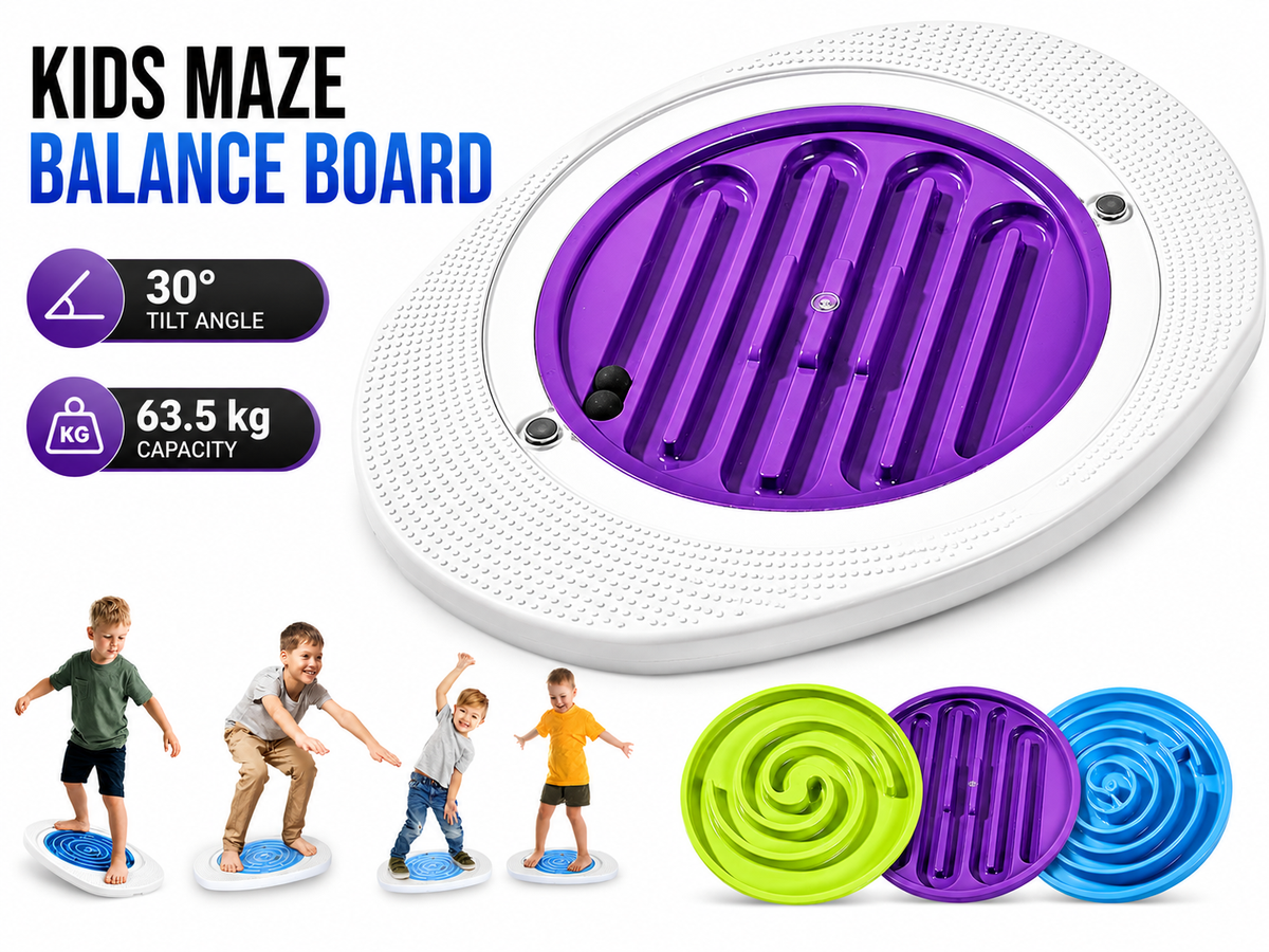 Balance Board for Kids 3-in-1 Wobble Board with Maze Game