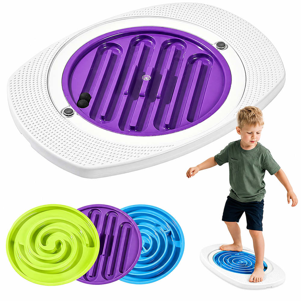 Balance Board for Kids 3-in-1 Wobble Board with Maze Game
