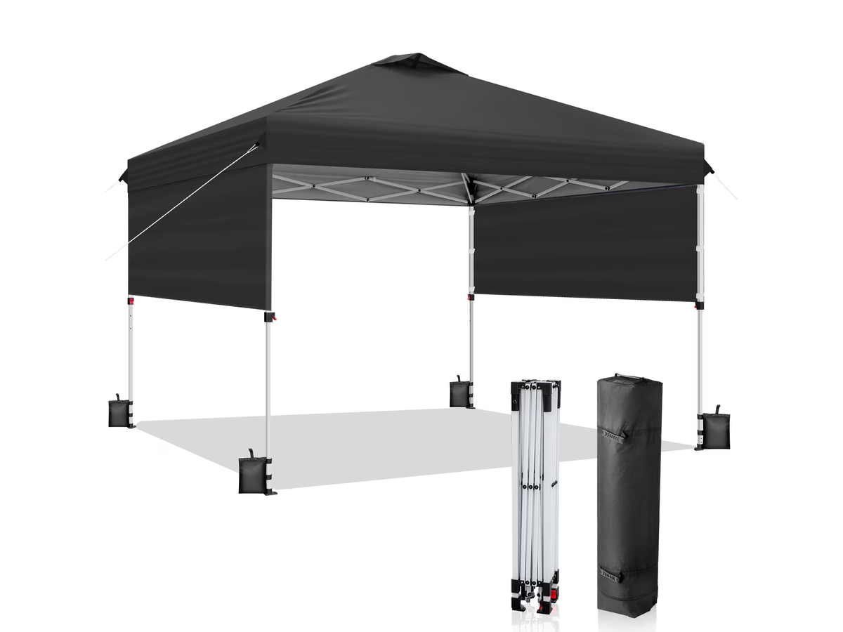 Foldable Outdoor Pop Up Gazebo 3x3M with Side Panels
