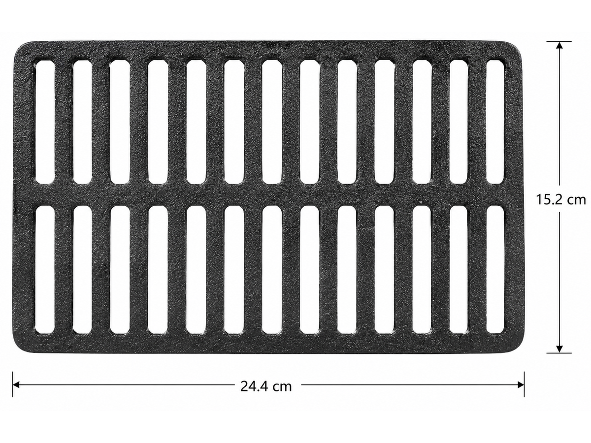 Cast Iron Hibachi Grill Portable Tabletop Charcoal BBQ Grill