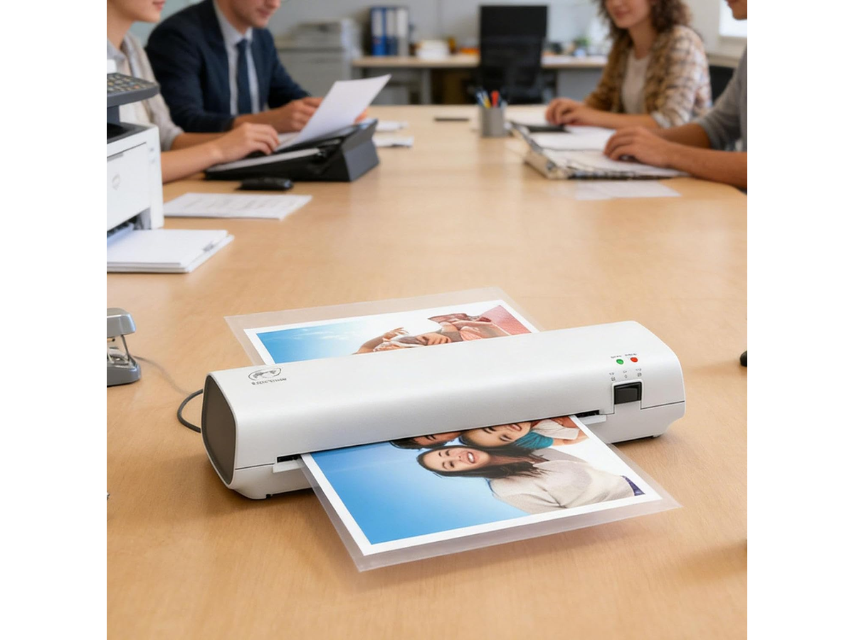 Laminator Machine A4 Thermal Laminator with Trimmer Corner Rounder and 15 Film Sheets