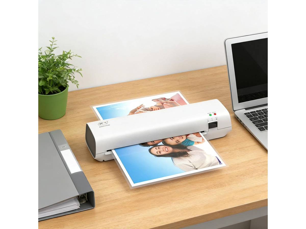 Laminator Machine A4 Thermal Laminator with Trimmer Corner Rounder and 15 Film Sheets