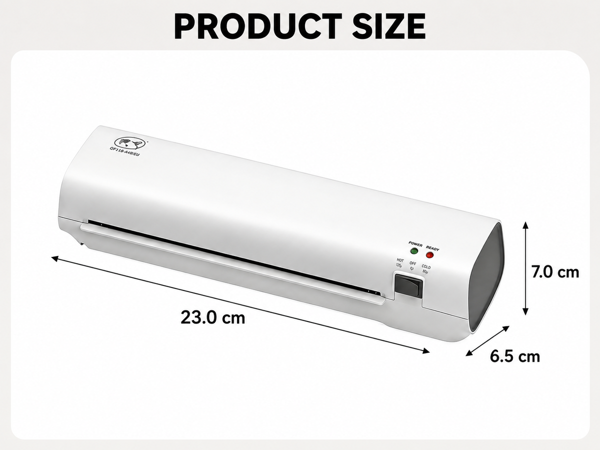 Laminator Machine A4 Thermal Laminator with Trimmer Corner Rounder and 15 Film Sheets