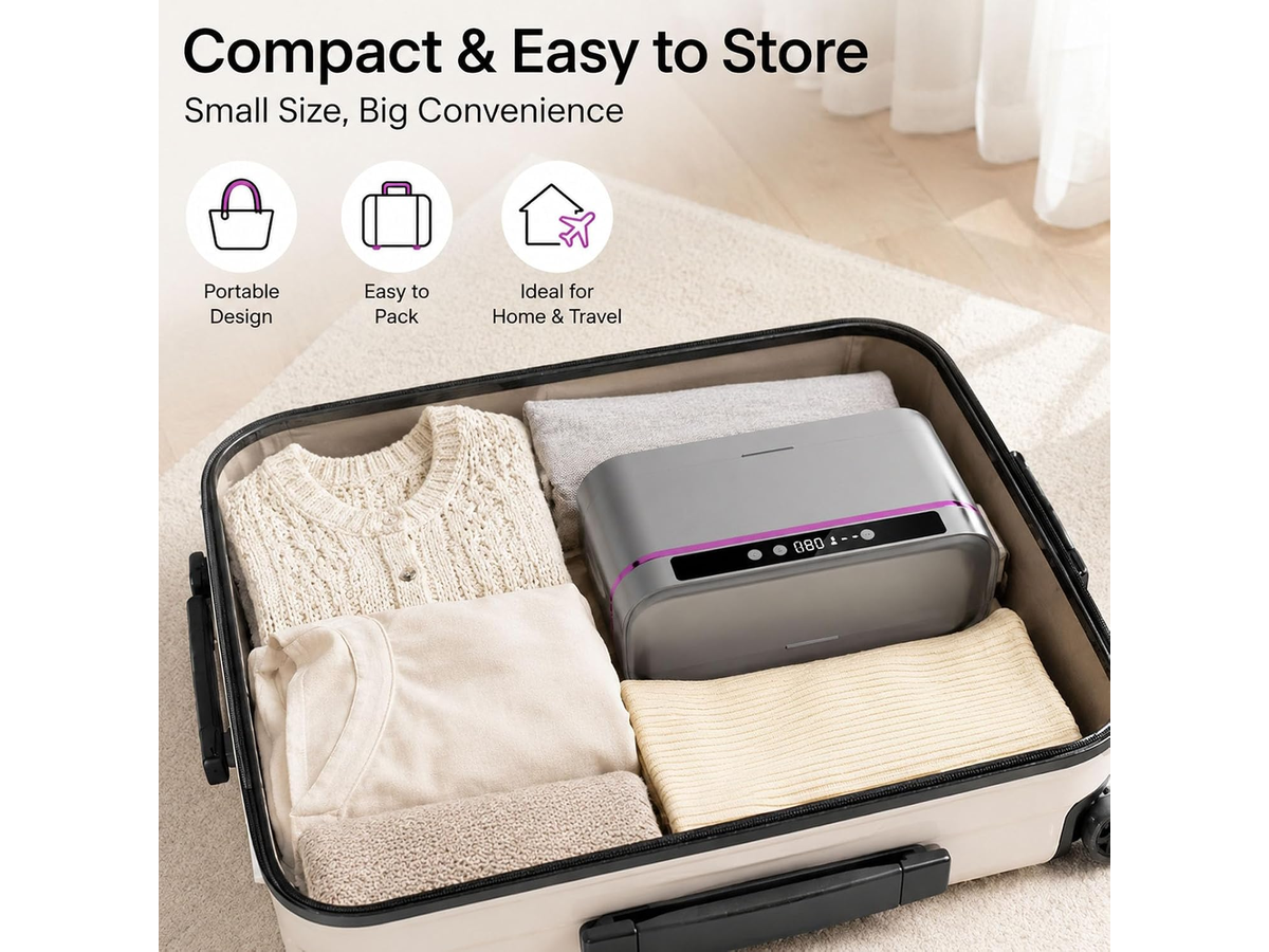 Portable Clothes Dryer Compact Travel Dryer with Remote Control