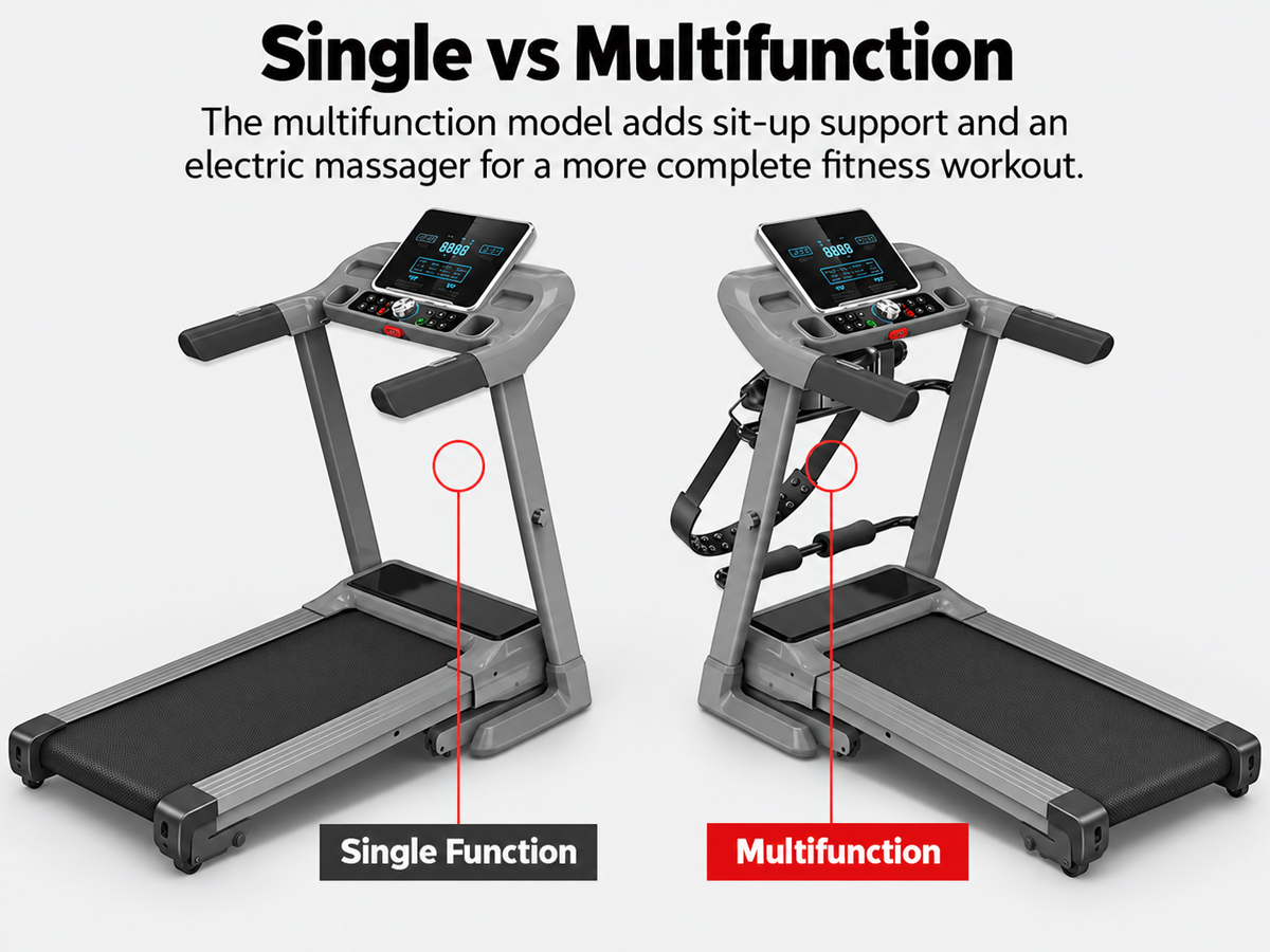 Electric Folding Treadmill 2HP 120KG Bluetooth 12KM/H Hydraulic Fold
