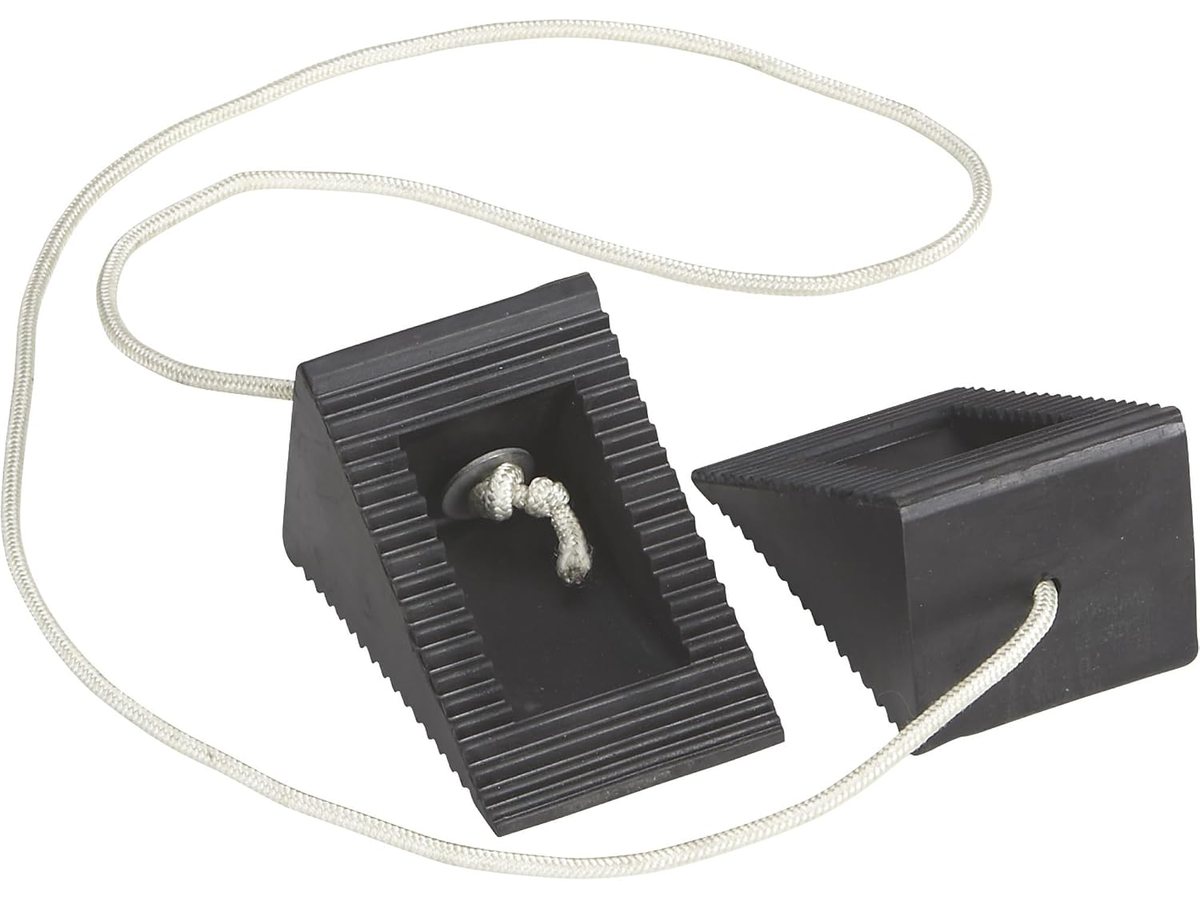 Rubber Wheel Chock 2 Pack Solid Rubber Trailer Wheel Stops
