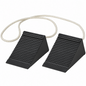 Rubber Wheel Chock 2 Pack Solid Rubber Trailer Wheel Stops