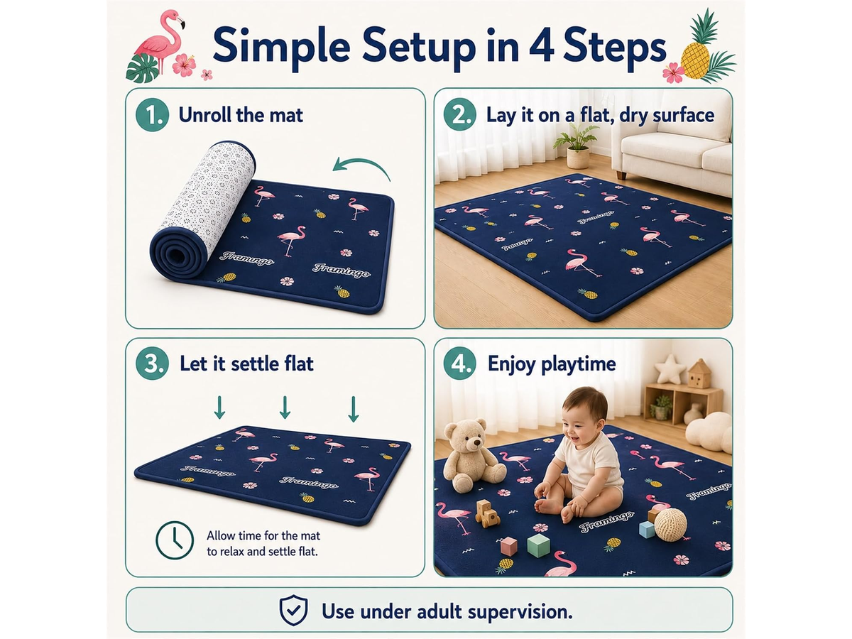 Play Mat 200 X 300CM 3CM Thick Soft Foam Non Slip Floor Mat