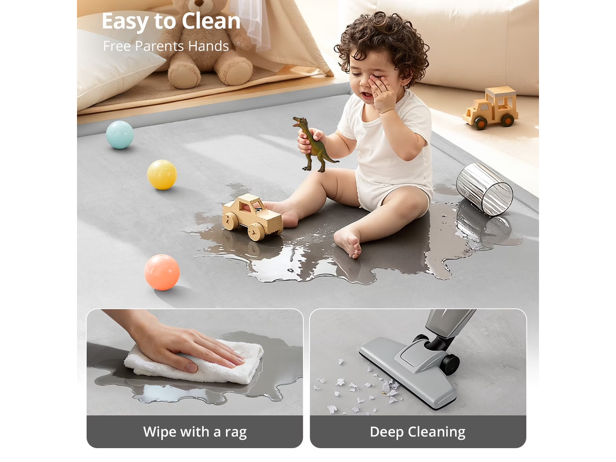 Play Mat 2 X 3M Thick Soft Flannel Memory Foam Non Slip Floor Mat