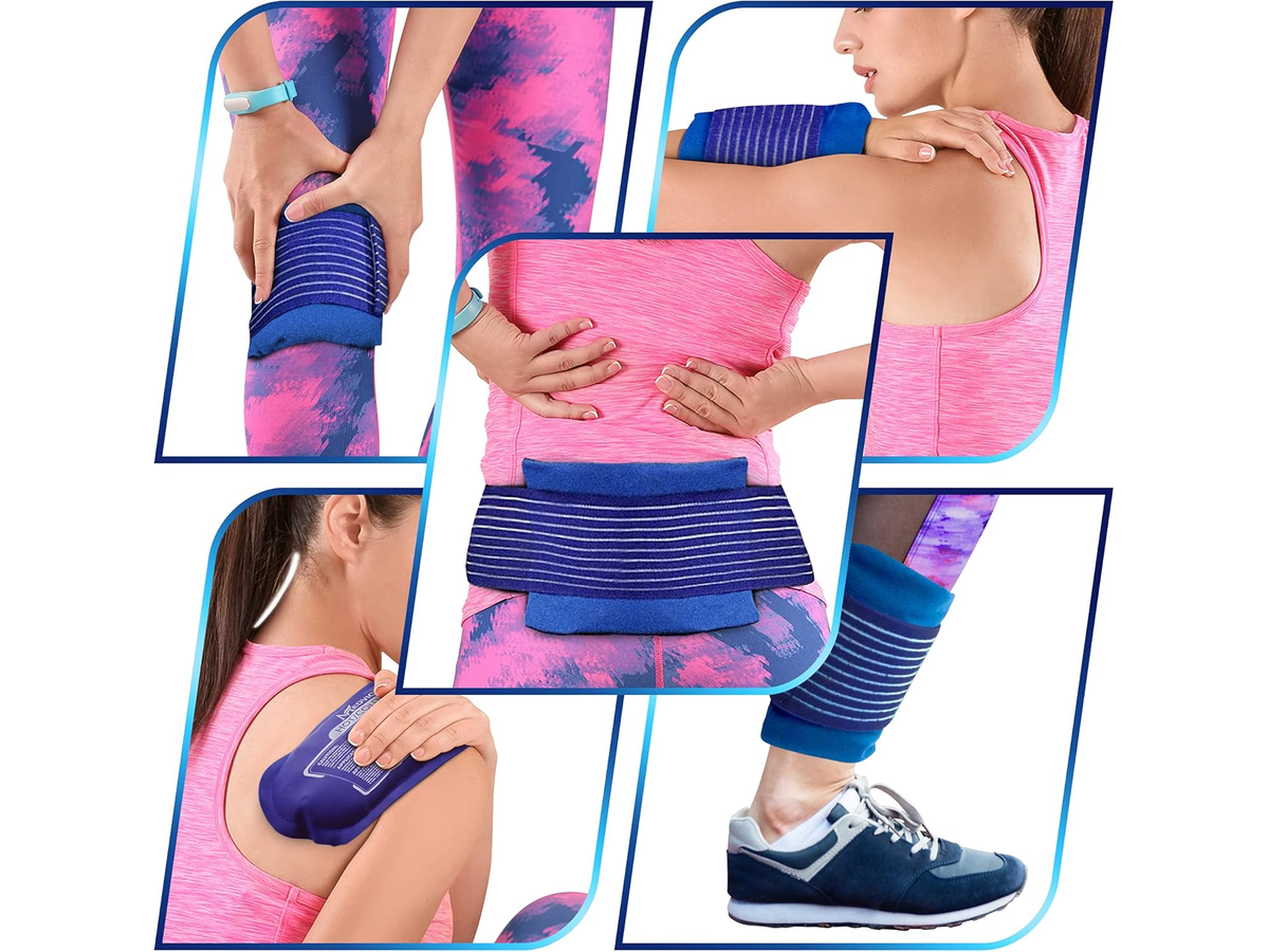Hot and Cold Ice Packs 3 Piece Reusable Gel Pack Set