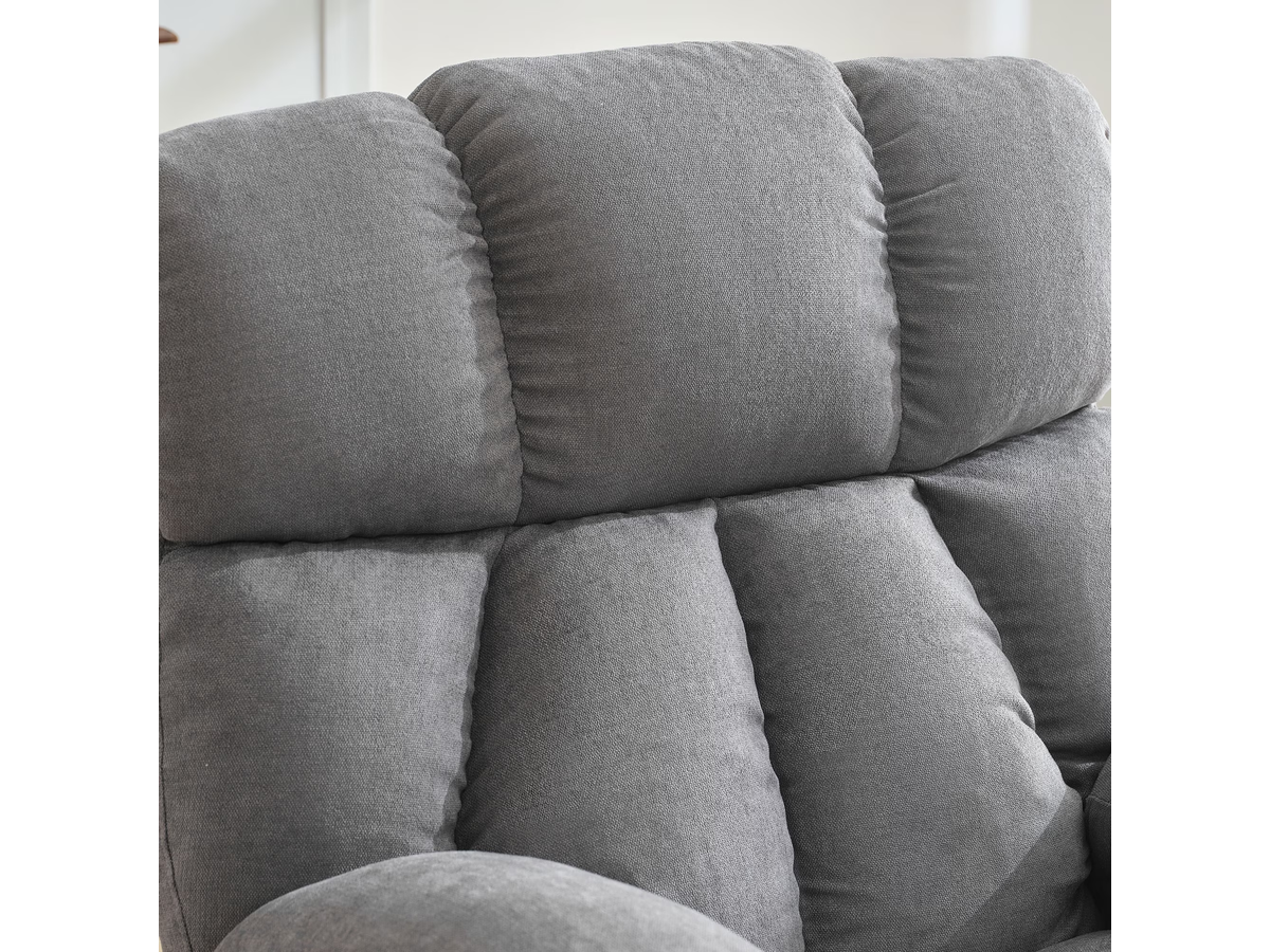 Manual Recliner Chair with Heat Massage Cup Holders Side Pockets