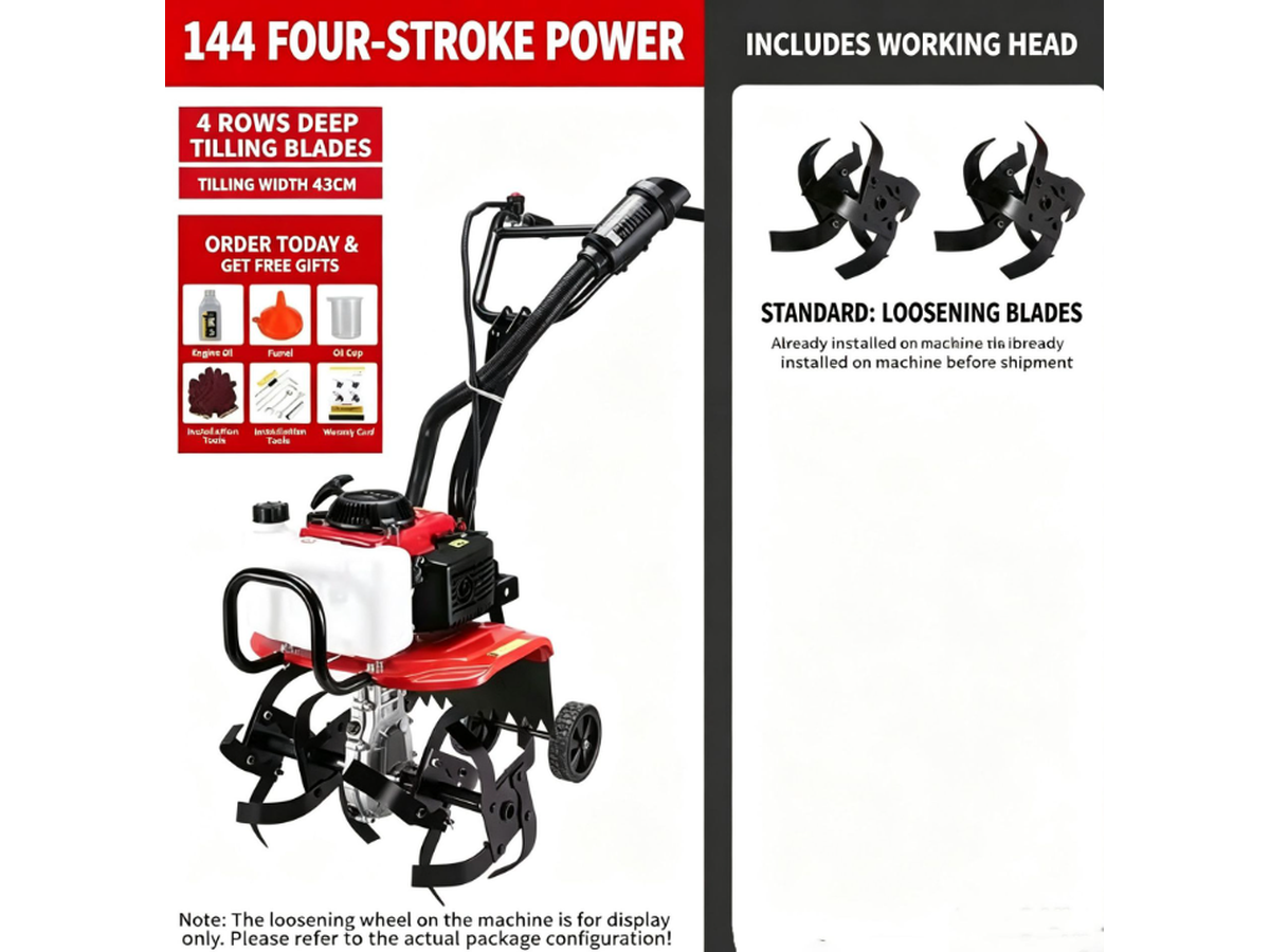 88CC Petrol Engine Cultivator Tiller Powerful Weeder for Farming and Gardening