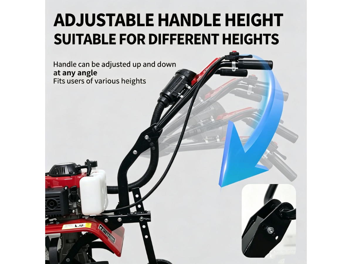 88CC Petrol Engine Cultivator Tiller Powerful Weeder for Farming and Gardening