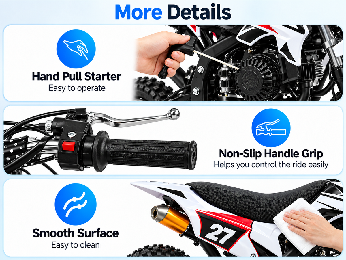 Mini Dirt Bike 49cc 2 Stroke Petrol