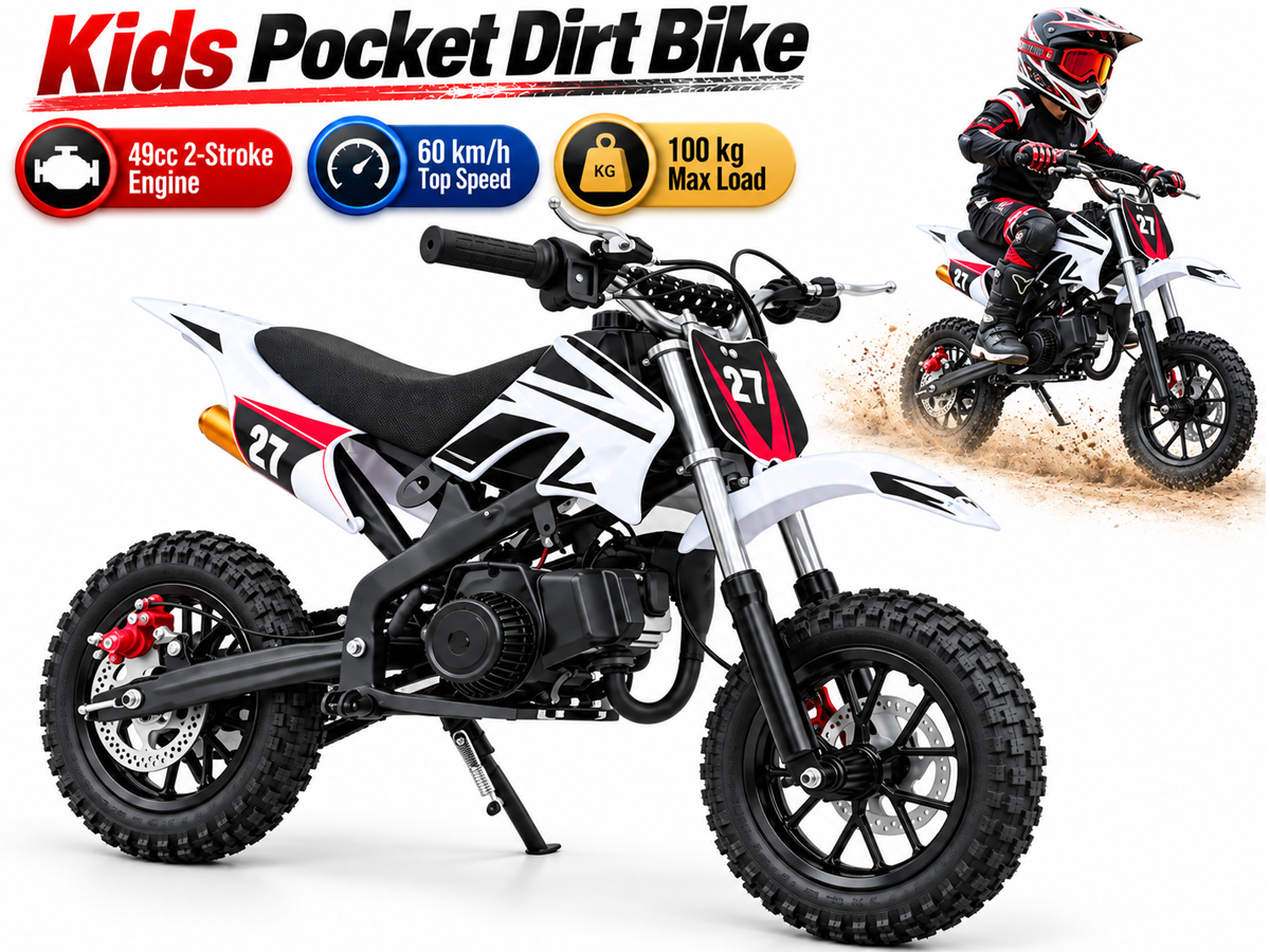 Mini Dirt Bike 49cc 2 Stroke Petrol