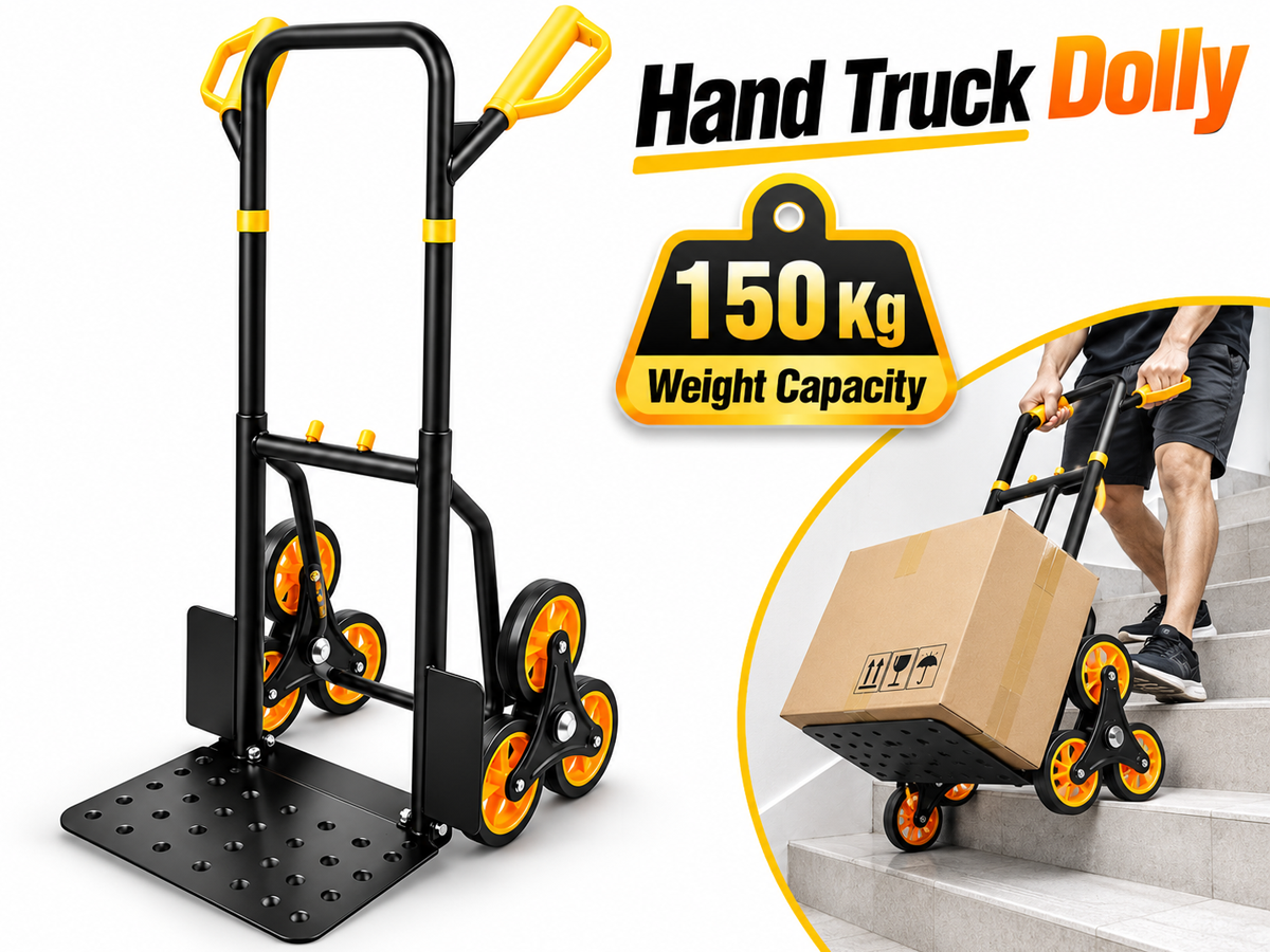 Stair Climber Hand Truck Dolly Foldable Heavy Duty 150KG Trolley
