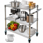 Kitchen Trolley 3 Tier Heavy Duty Rolling Utility Cart