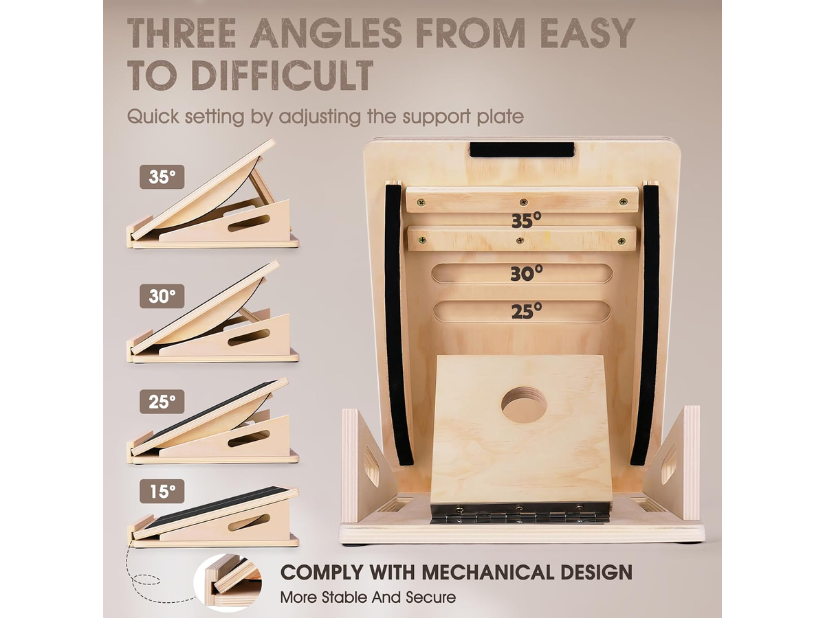 Adjustable Slant Board 2 In 1 Wooden Balance Board Calf Stretcher