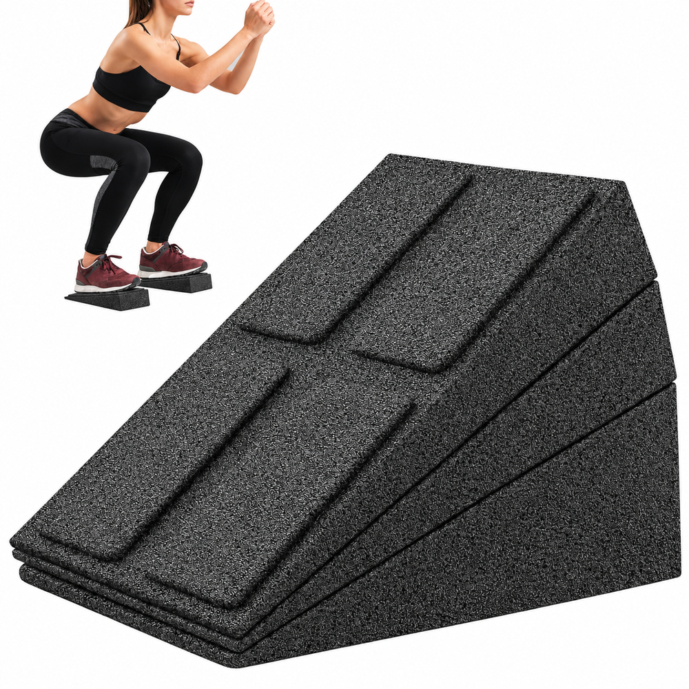 Squat Wedge Heel Ramp 3 Piece Adjustable Slant Board