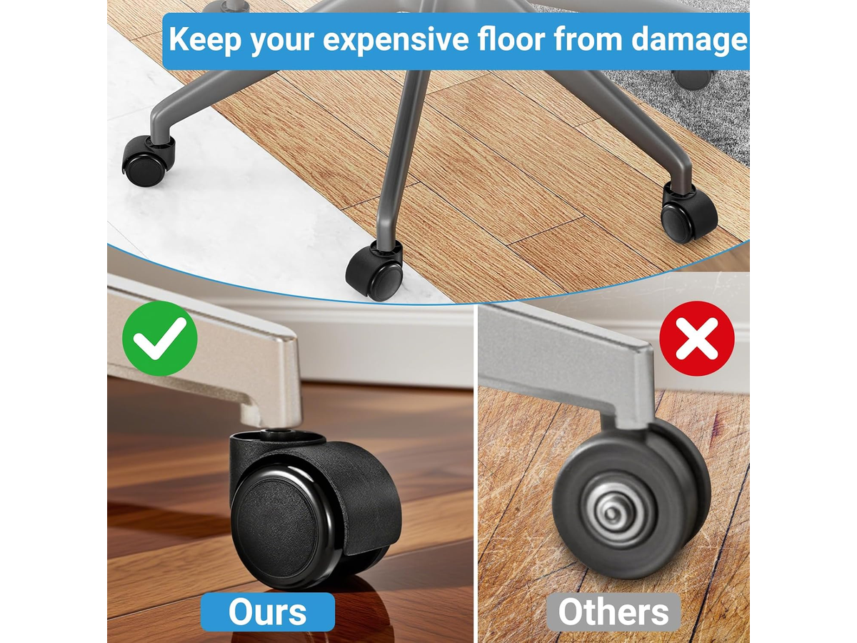 Office Chair Caster Wheels 5 Pack