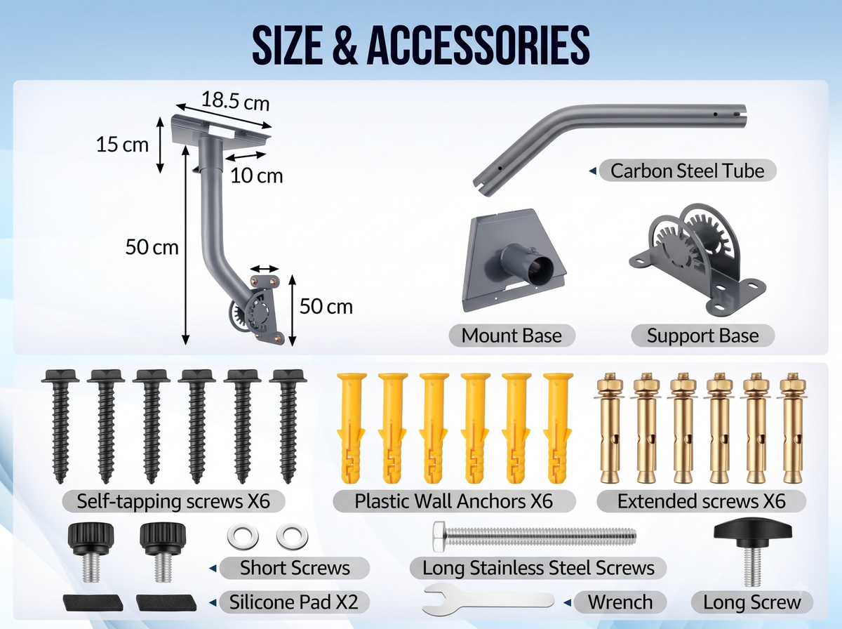 Adjustable Starlink Mount Satellite Dish Bracket