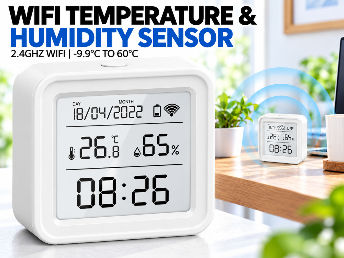 Temperature and Humidity Meter WiFi Smart Digital Thermometer Hygrometer