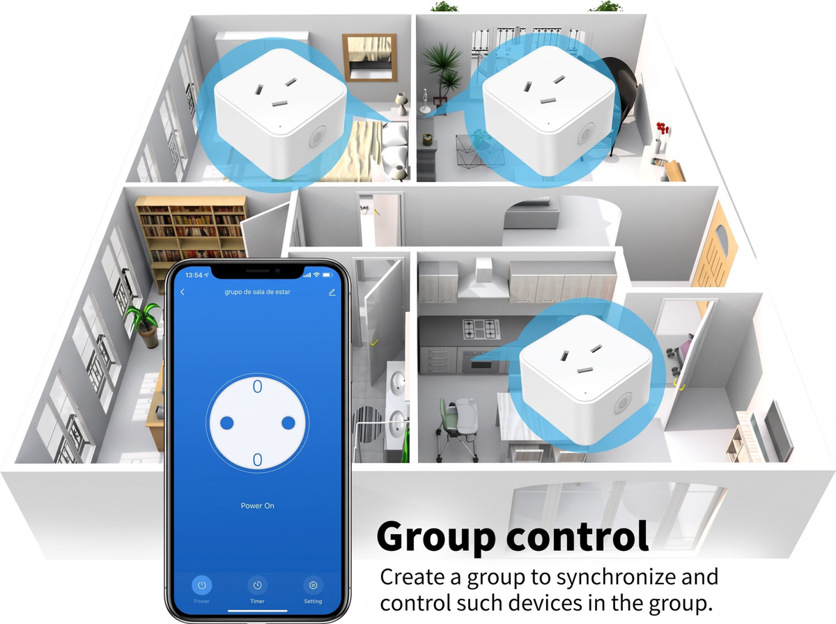 WiFi Smart Plug 16A NZ Power Socket with App Remote Control
