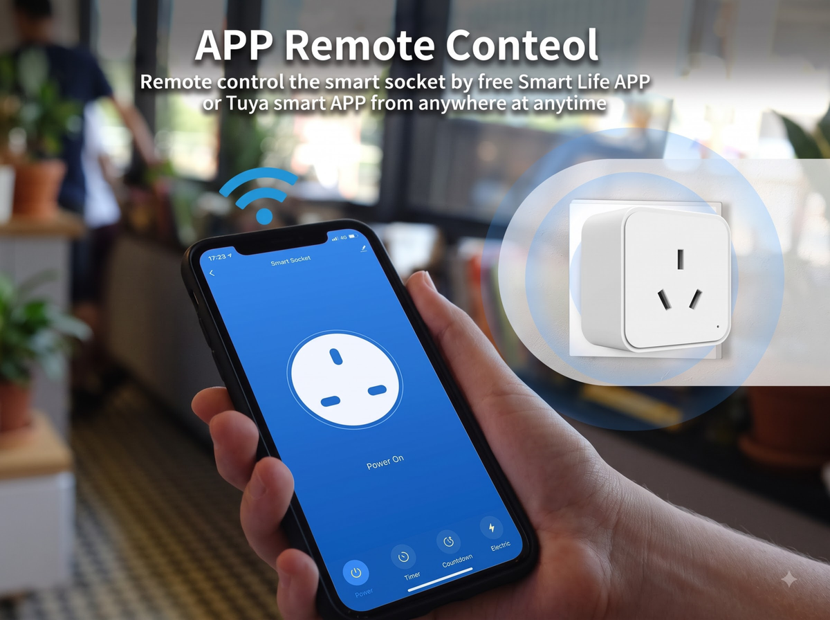 WiFi Smart Plug 16A NZ Power Socket with App Remote Control