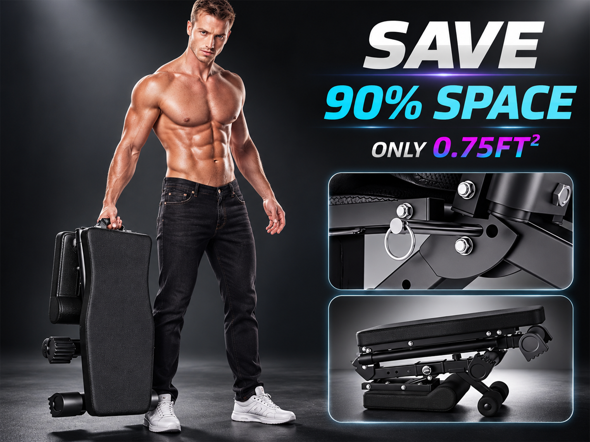 Adjustable Weight Bench Foldable Home Gym Strength Training Bench