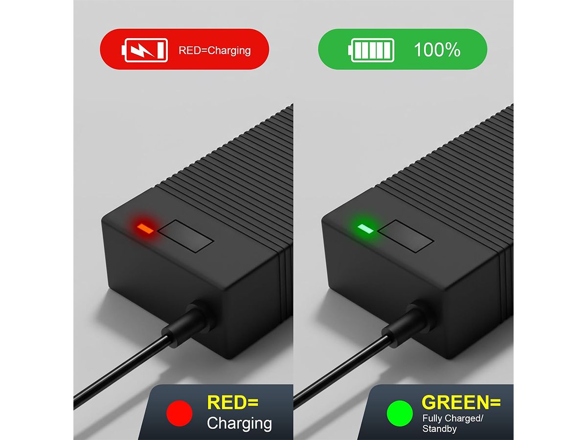 54.6V 2A Electric Scooter Charger with 7 Charging Plugs