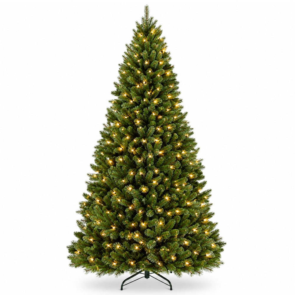 6FT Premium Artificial Christmas Tree with LED Lights and Metal Stand