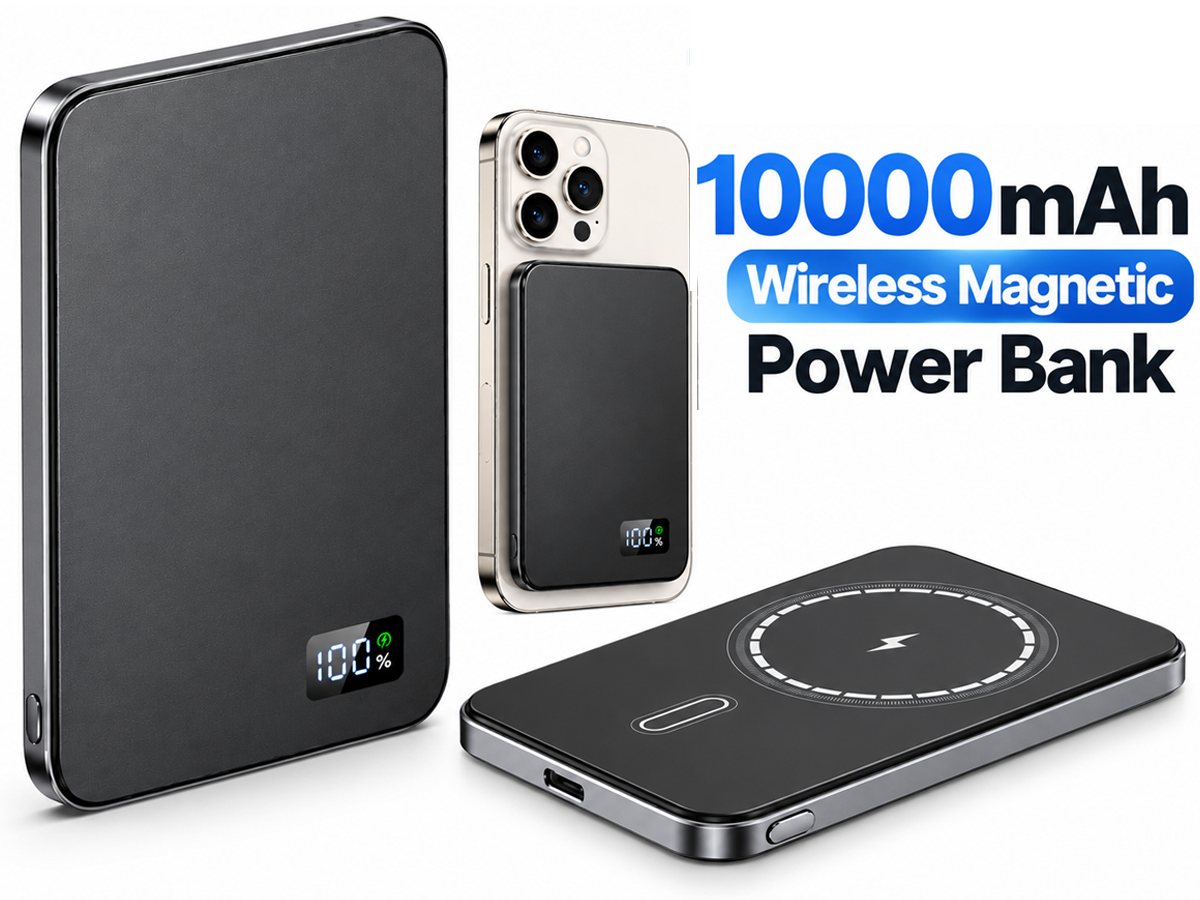 Power Bank 10000mAh Wireless Charger PD20W Fast Charging