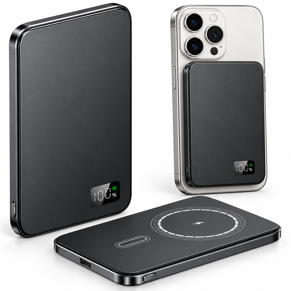 Power Bank 10000mAh Wireless Charger PD20W Fast Charging