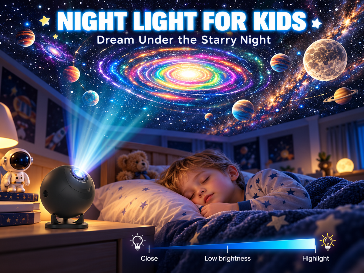 Galaxy Star Projector RGB LED Night Light 12 Scenes Ceiling Lamp