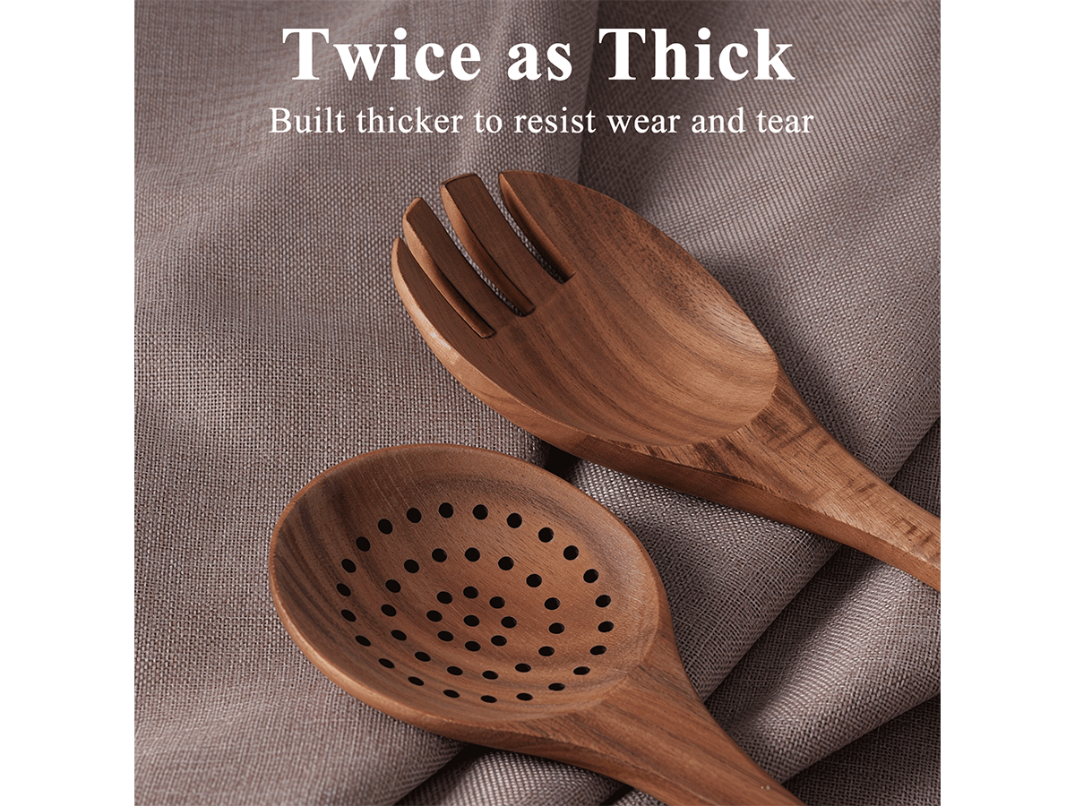Wooden Kitchen Utensils Set 8 Piece Wood Cooking Utensil Set