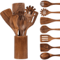 Wooden Kitchen Utensils Set 8 Piece Wood Cooking Utensil Set
