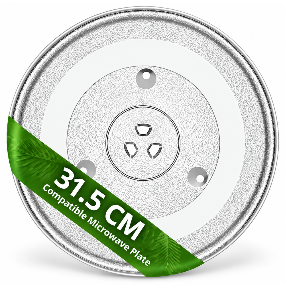 Microwave Plate 31.5 cm Universal Glass Turntable
