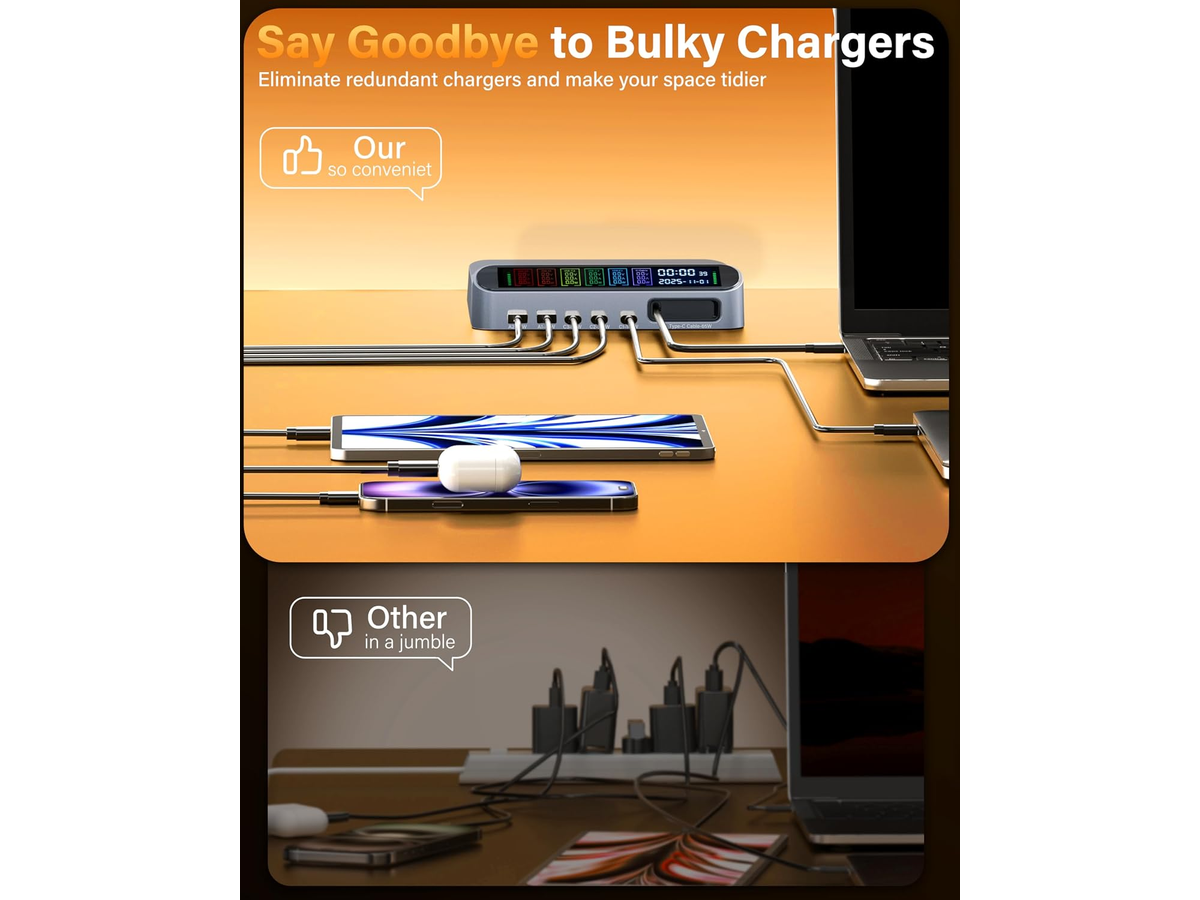 470W USB C Charging Station GaN Fast Charger