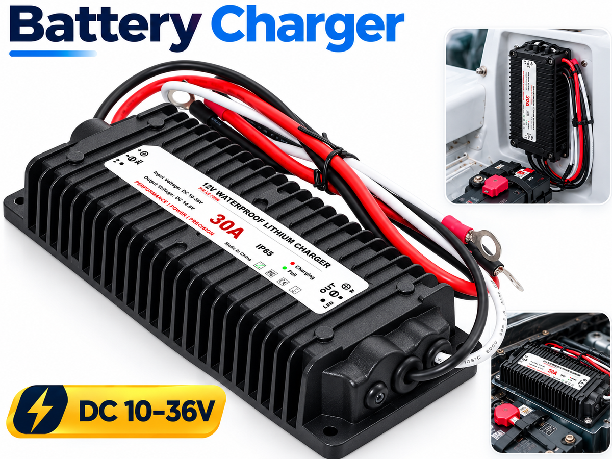 LiFePO4 Battery Charger DC 10-36V to 43.8V 10A