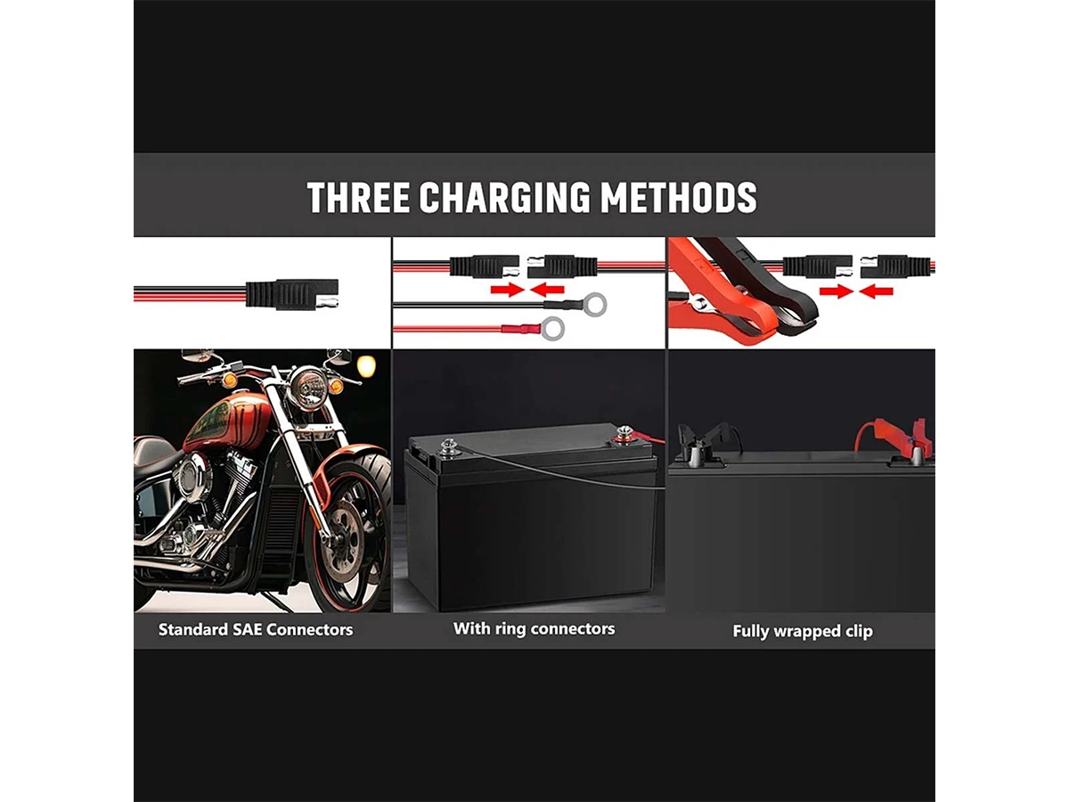 Car Battery Charger 6V 12V 3A Automatic Trickle Charger