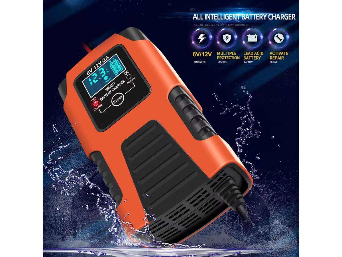 Car Battery Charger 6V 12V 2A Smart Automatic Motorcycle Battery Maintainer Repair