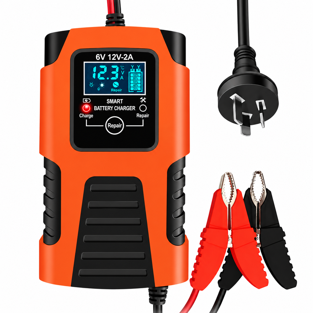 Car Battery Charger 6V 12V 2A Smart Automatic Motorcycle Battery Maintainer Repair