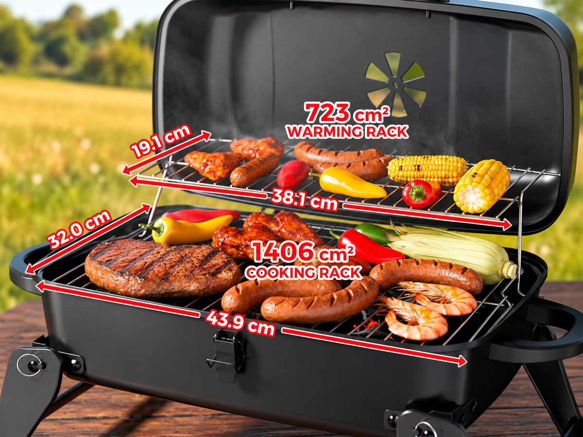 Portable Charcoal Grill Foldable BBQ Grill Outdoor Camping Barbecue