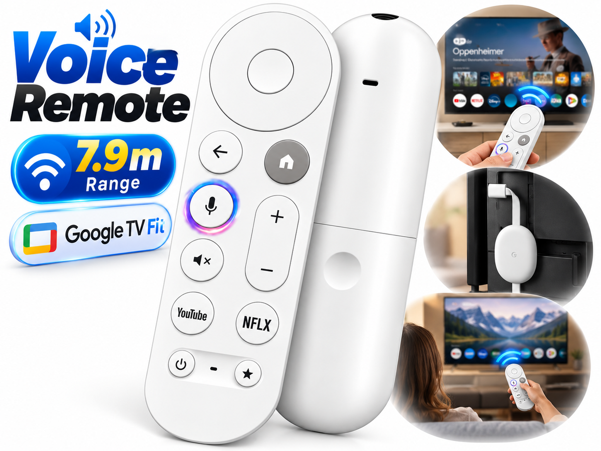 Google Chromecast Remote Voice Replacement Control for Google TV 4K HD Streamer