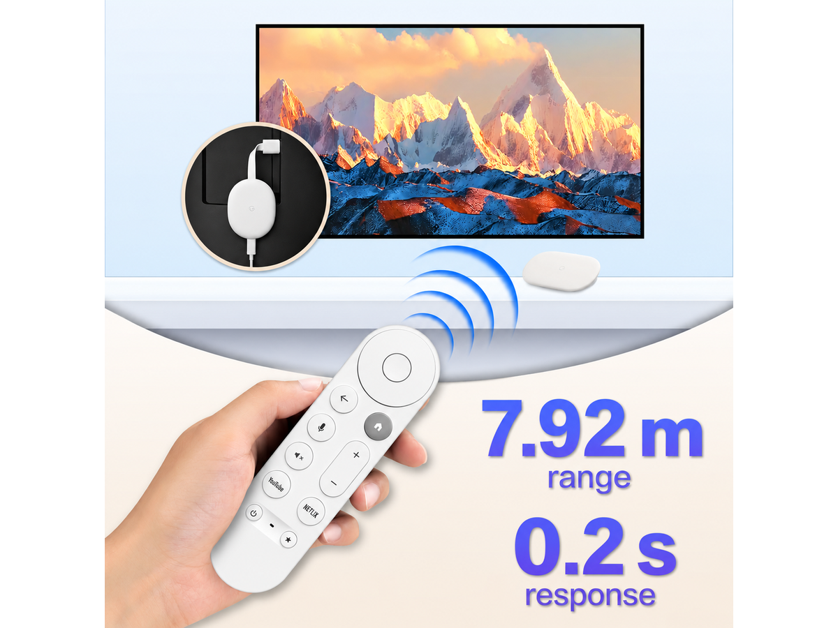 Google Chromecast Remote Voice Replacement Control for Google TV 4K HD Streamer