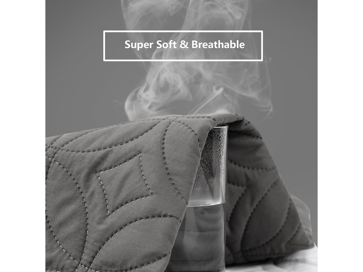 Waterproof Mattress Protector Deep Pocket Breathable Mattress Cover 153 X 203cm