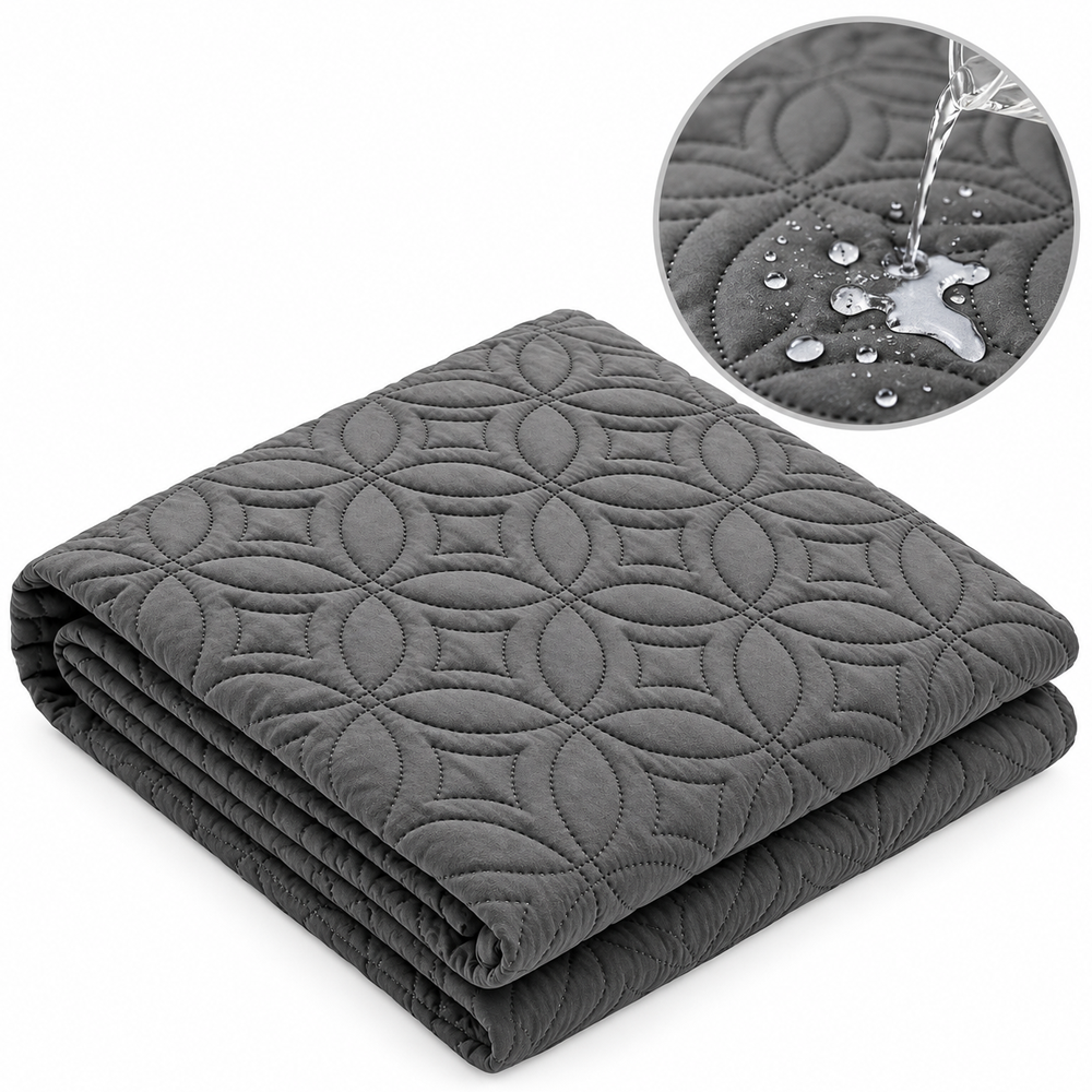 Waterproof Mattress Protector Deep Pocket Breathable Mattress Cover 153 X 203cm