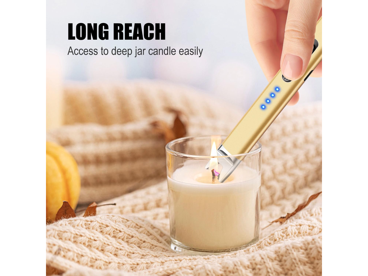 Electric Lighter Rechargeable 2 Pack USB Plasma Arc Candle Lighter