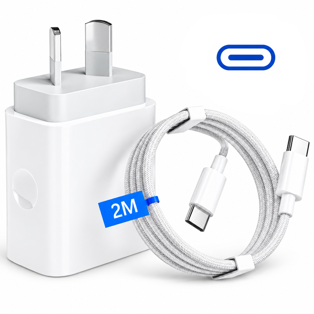 20W USB C Fast Charger iPhone PD Wall Adapter with 2M Cable