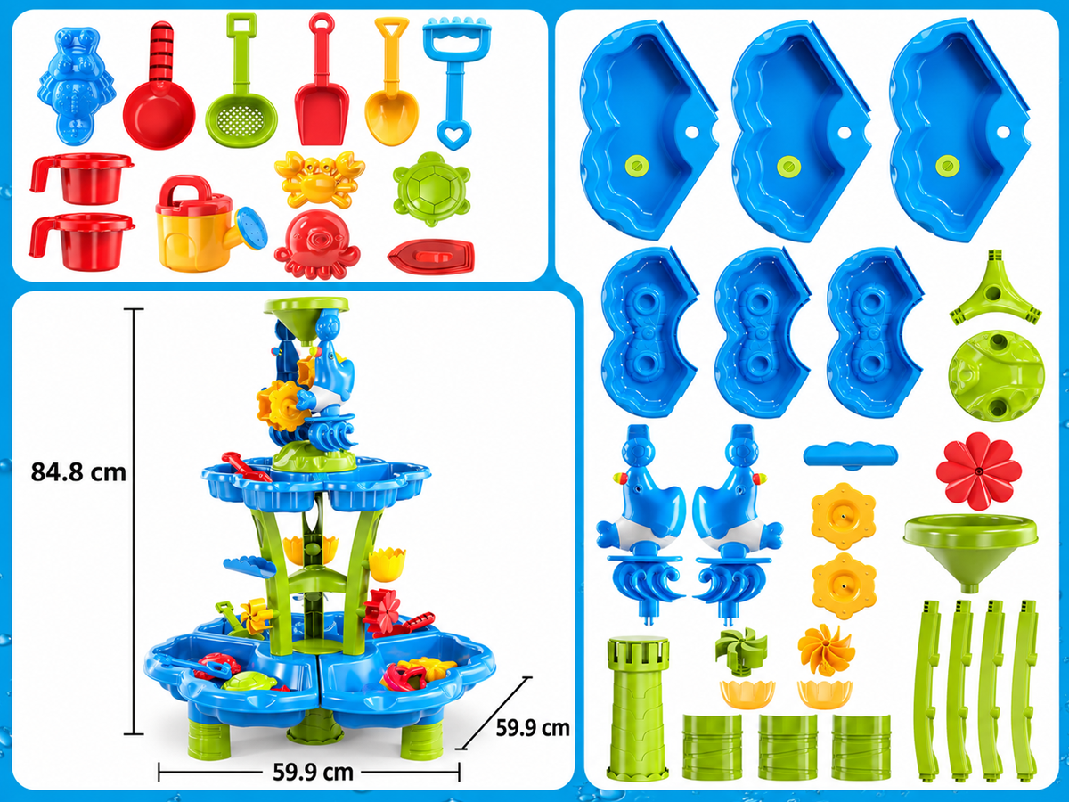 Sand Water Table Toys Outdoor Sensory Play Activity Set